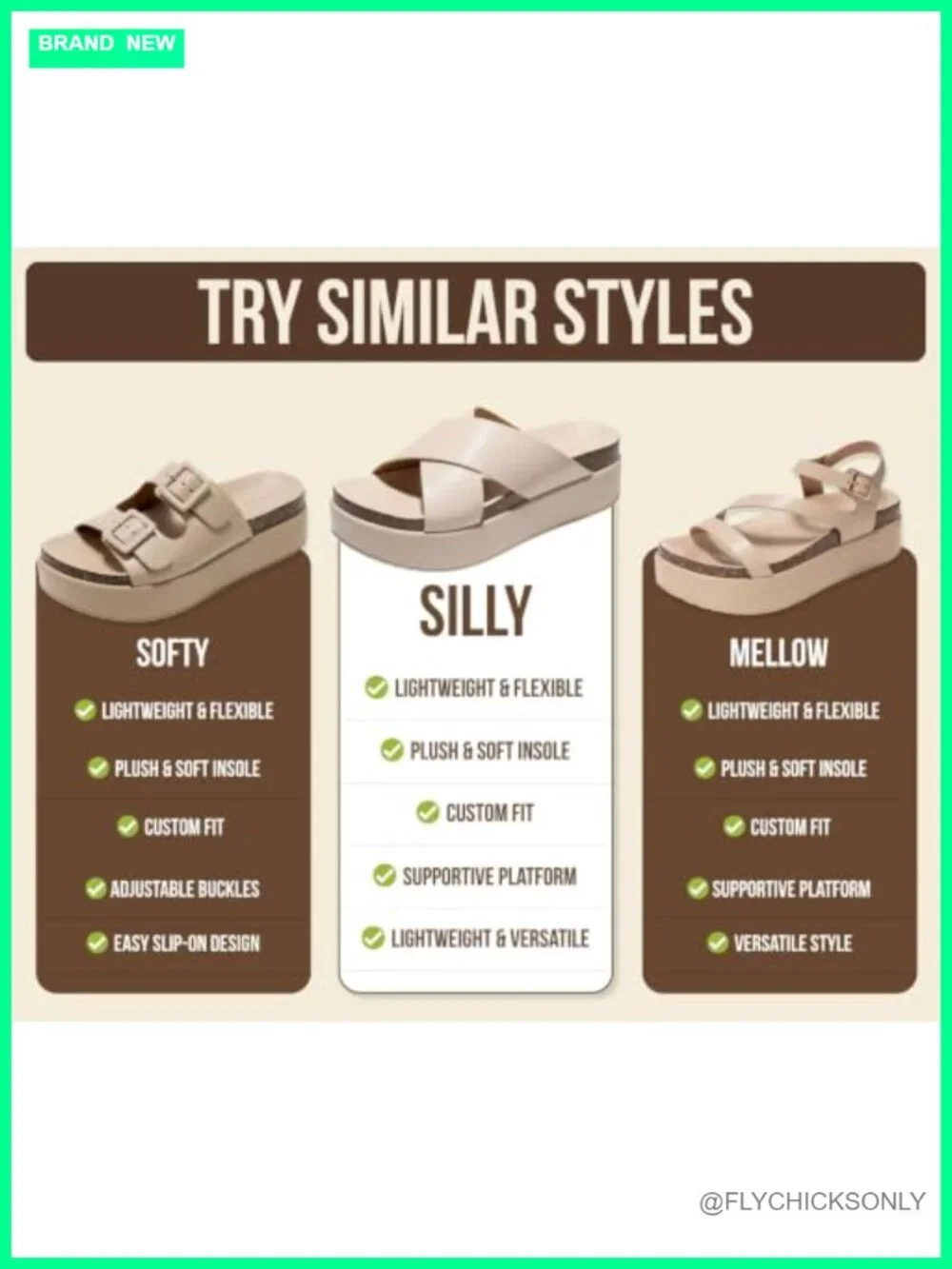 Platform Sandals with Soft & Plush Insole, Non-Slip, Water-Resistant,